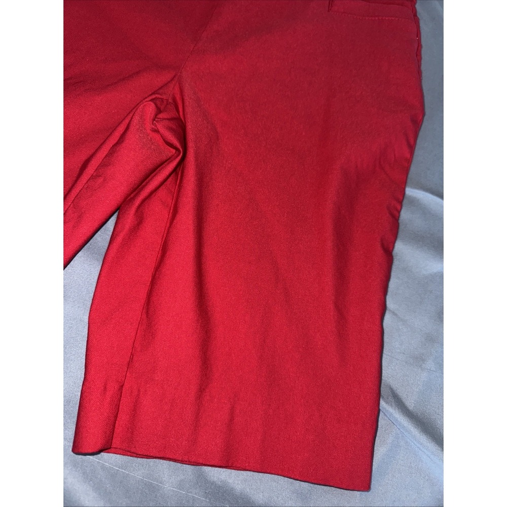 Women's‎ Size 6p Red Bermuda Shorts By Kim Rogers Pull On Elastic Tummy Control - Picture 3 of 8